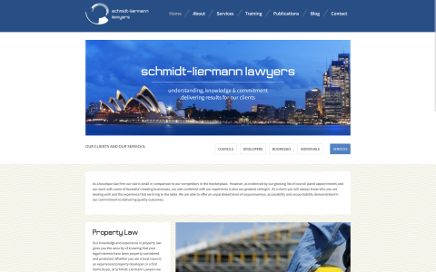 Website desktop view