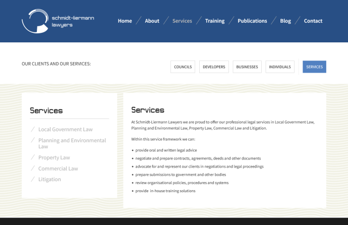 services page